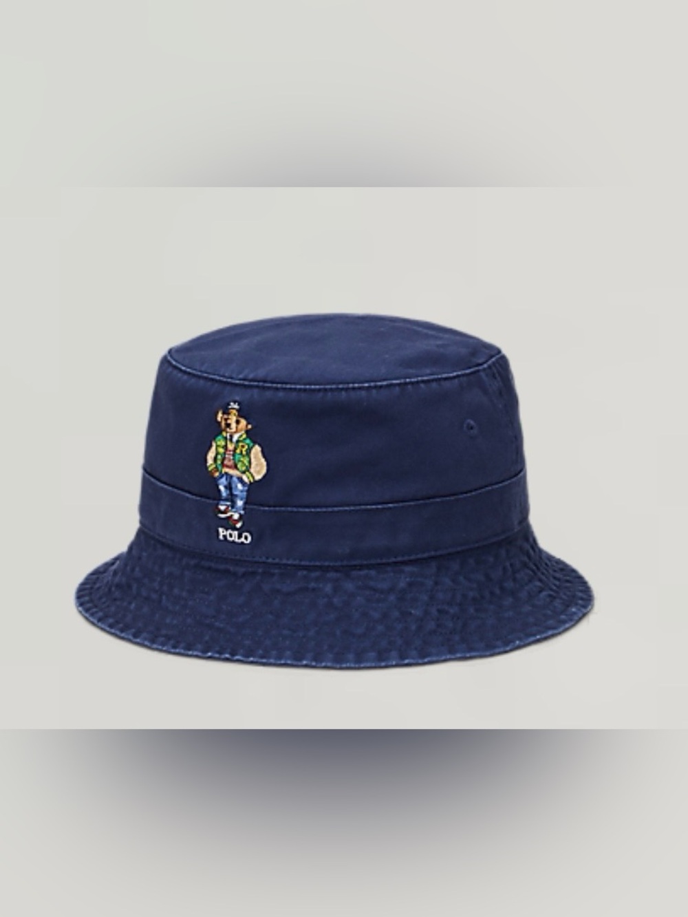 Polo Bear Twill Bucket Hat Navy size S/M
